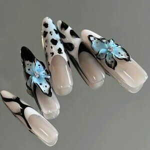 Handmade Press-on Nails/3D/Long nails/Elegant nails/custom nails